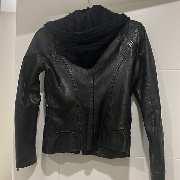 DOMA black leather jacket - Picture 3 of 3